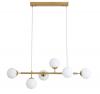 EVA 6LT SATIN BRASS PENDANT